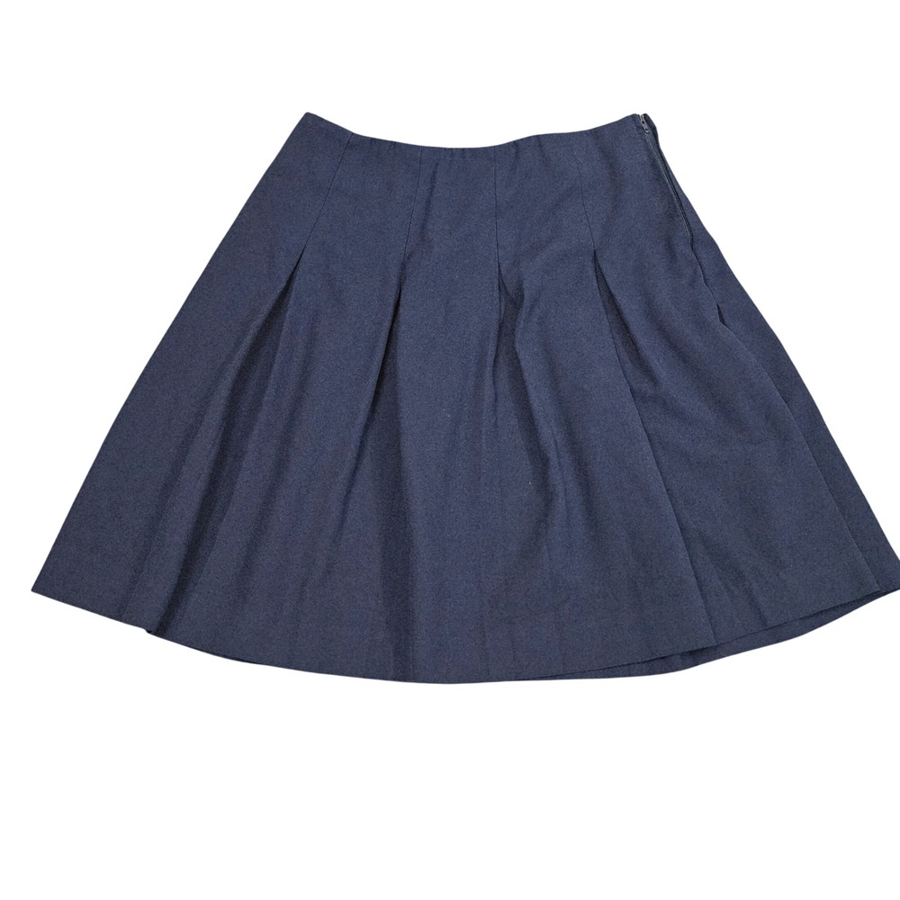 Vintage 90s Donalds‎ Pleated Skirt Size 7 Navy Solid Preppy Schoolcore Academia